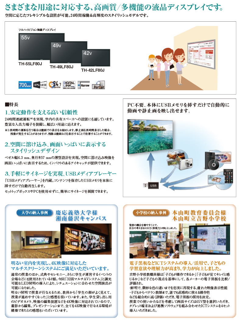 液晶ディスプレイLF80シリーズ