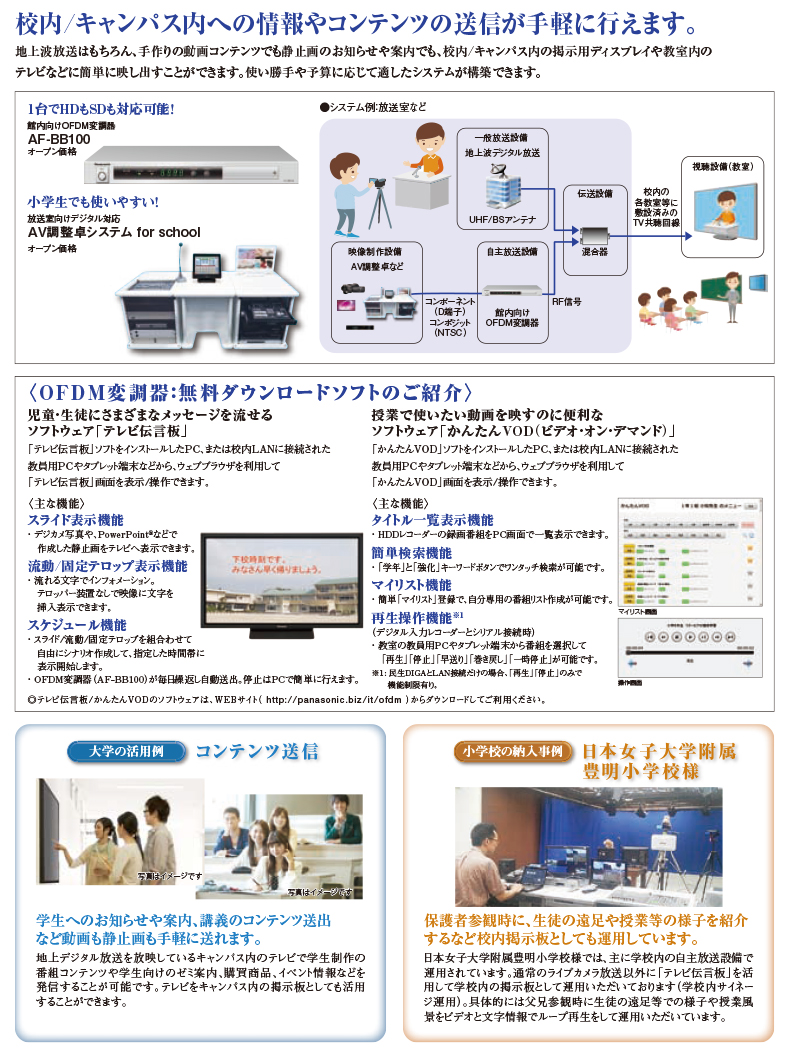 校内デジタル放送システム